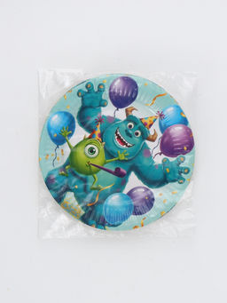 Цена за 10 шт. Тарелка одноразовая бумажная 18 см, Монстры