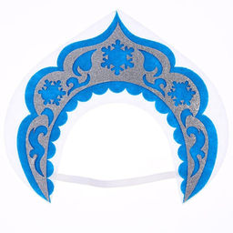 Кокошник карнавальный «Снегурочка», из фетра