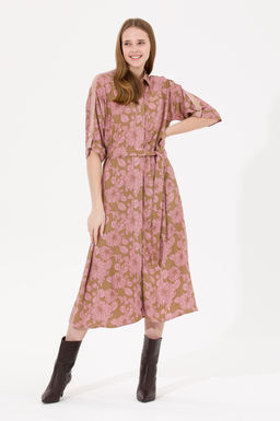 Kad_n Camel Dokuma Elbise