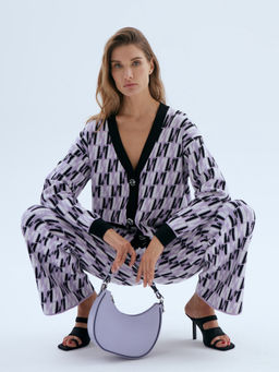 Кардиган женский ZZ-02009 black/lavender