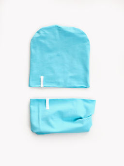 Комплект (шапка+снуд) UD 3017 голубой