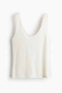 Camiseta de tirantes en mezcla de seda