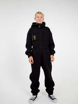 Комбинезон с нагрудными карманами Уголь 7+ - Bungly фото 3