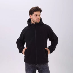 RODOS Толстовка на молнии мужская флис М-322 Черный