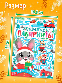 Цена за 4 шт. Книга "Зимние лабиринты"