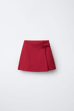BERMUDA SKORT WITH BOW DETAIL