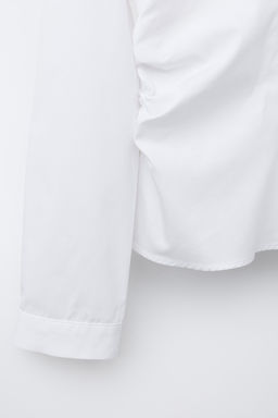 SHIRT WITH SIDE GATHERS - Zara фото 4