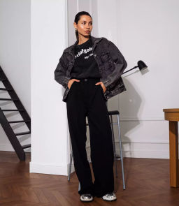 Джинсовая куртка #БШ2620, тёмно-серый