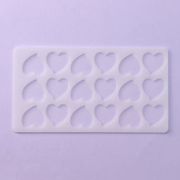 Цена за 2 шт. Форма для шоколада Сердца, силикон, 18 ячеек, 21?11?0.3 см, прозрачная - Simaland фото 3