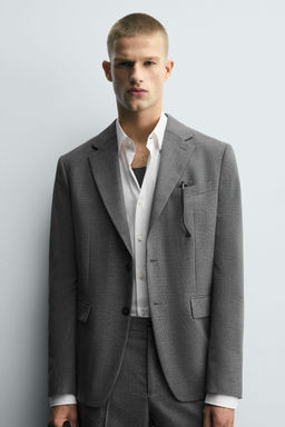 CHECK SUIT BLAZER - Zara фото 5