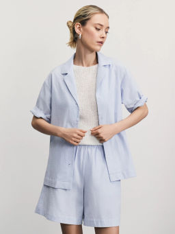 Шорты из фактурного хлопка / Zarina  фото 2