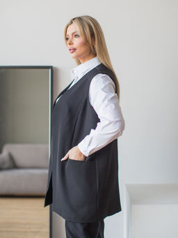 Жилет 1367 черный - Novita фото 3