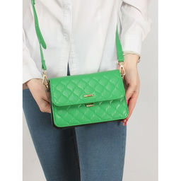 Сумка женская искусственная кожа DJ-CH 21113-GREEN, 1отд, плечевой ремень, зеленый SALE 253971 - Adelia фото 5