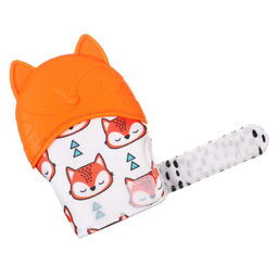 Прорезыватель-рукавичка Крошка Я «Лисичка», от 3 мес.