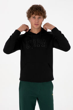 Erkek Siyah Basic Sweatshirt Sepette S_rpriz _ndirim