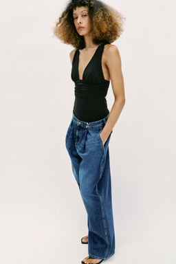 BODY POLIAMIDA ESPALDA ABIERTA / Negro