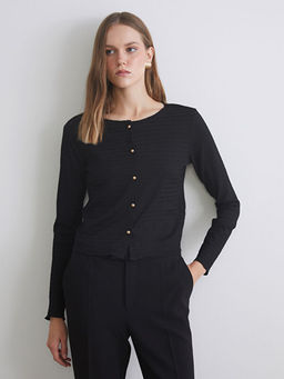 Bisiklet Yaka Dokulu Kad?n H?rka