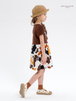 Платье Лето шоколад-муму сердечки LE - Sovalina фото 9