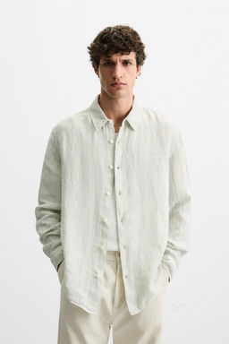 100% LINEN SHIRT - Zara фото 26