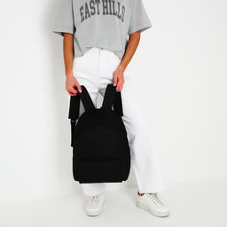 Рюкзак текстильный NAZAMOK, 38х14х27 см, цвет чёрный  фото 11