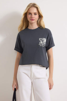 Antrasit Orme T-Shirt TWOSS24TS00234