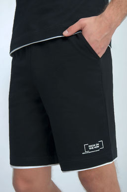 Арт. 63608 Комплект с шортами мужской 48-56 (5 шт) Цвет:верх-черный,низ-черный - Идеал фото 6