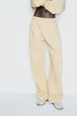 PLUSH WIDE-LEG TROUSERS - Zara фото 9