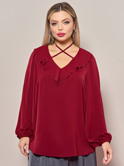 Блузка 0059-26 алый - Dora фото 161