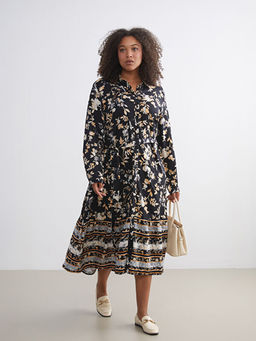 Desenli G?mlek Elbise