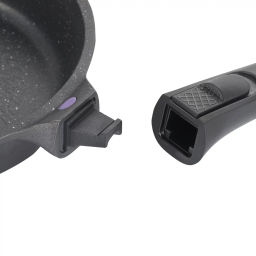 1480 GIPFEL Набор сковород PROOFET 20х5/24х5/28х6см литой алюминий, Whitford Xylan Plus, съемн.ручка