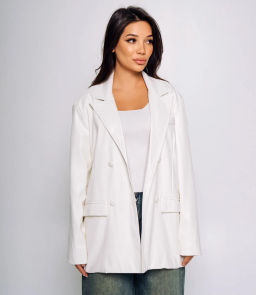 Пиджак #КТ7883-1, молочный