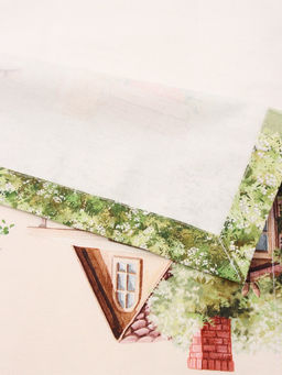 Дорожка пасхальная на стол Этель. Кроличья ферма, 40?149 см, 100% хлопок, саржа 190 г/м?, белая