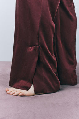 SILK PYJAMA TROUSERS - Zara фото 4