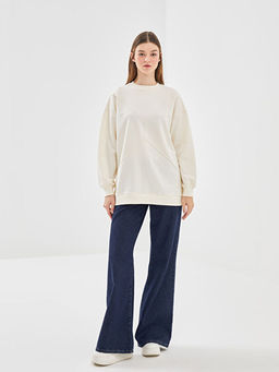 Bisiklet Yaka Kad?n Sweatshirt Tunik