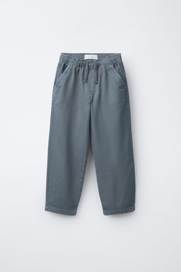 TOPSTITCHED TWILL TROUSERS - Zara фото 5