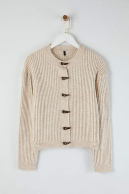 Haki Yumusak Dokulu Dugme Detayl? Triko H?rka TWOAW26HI00093 - Trendyolmilla фото 7