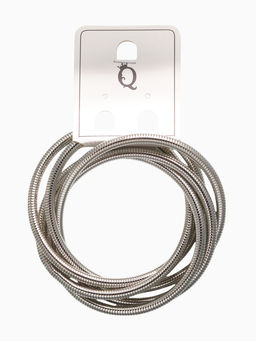 Браслет трансформируется в кулон «Обруч», металл, цвет серебро