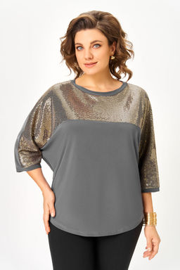 Блуза ДаЛи 5736 серый