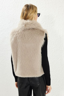 Trendyolmilla Vizon Regular Kal?p Kurk Yelek TWOAW25YE00108  фото 4