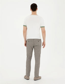 Ye_il Slim Fit Keten Kar___ml_ Kanvas Pantolon - Pierre cardin фото 4
