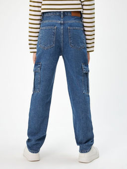 20130440003, Брюки джинсовые детские для мальчиков Factum синий - Acoola фото 4