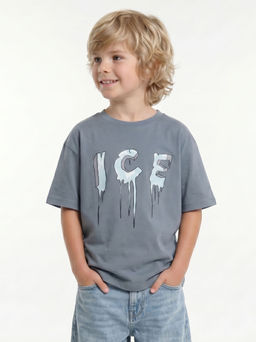 Футболка с принтом ICE 22-9014 черный - Mini maxi фото 12