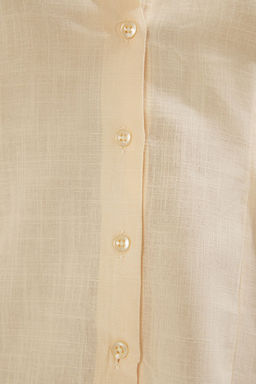 Trendyolmilla Ac?k Sar? Gomlek TWOSS25GO00160 фото 3