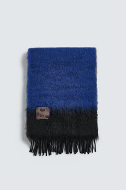 BUFANDA COLORES LANA 814 EZCARAY X ZARA / Azul