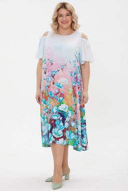 Платье Luxury Moda 1220 голубой