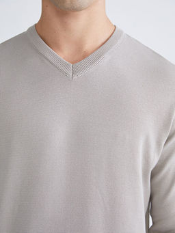 V Yaka Erkek Triko Kazak