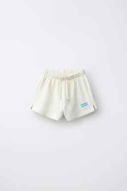 CONJUNTO SUDADERA Y BERMUDA TEXTO / Crudo - Zara фото 4