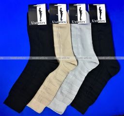 Цена за 10 пар. ЮстаТекс носки мужские 1с6 серые 29