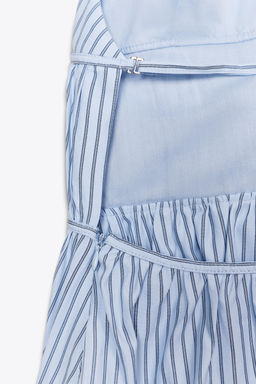 STRIPED POPLIN HALTER TOP - Zara фото 16