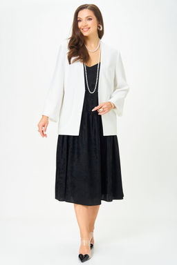 Костюм Lenata 20457 белый с черным